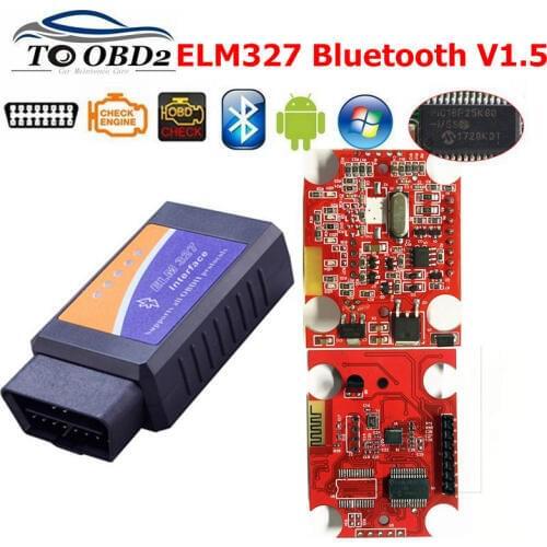 ELM 327 V1.5 Hardware PIC18F25K80 Chip ELM327 1.5 Bluetooth Works Android Torque ELM-327 V1.5 Supports All OBD2 Protocols