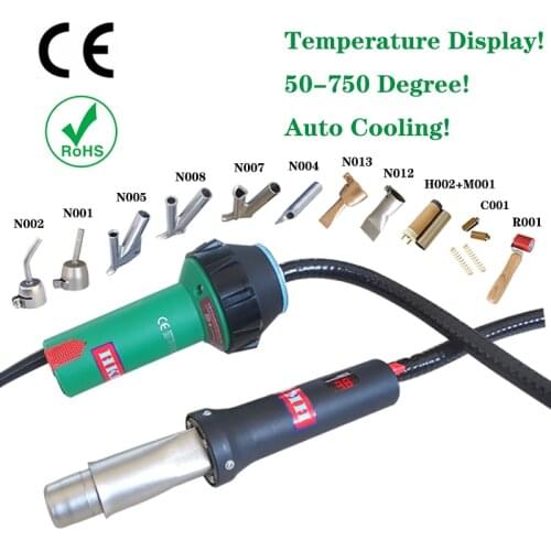 HKBST temperature display handheld plastic welding gun hot air heat tools and heating welders