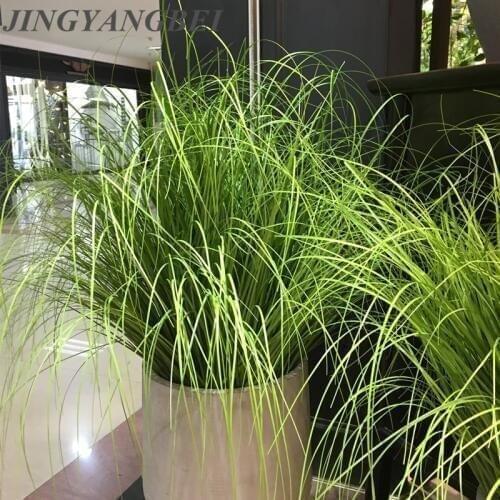 60cm Artificial leave simulation leaf onion grass silk flower decoration flower arranging lawn engineering simulation plants