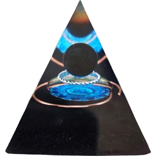 Obsidian Crystal Pyramid Decoration Gemstone Ornaments Figurine Meditation,Positive Energy,Living Room Home Desk Decor