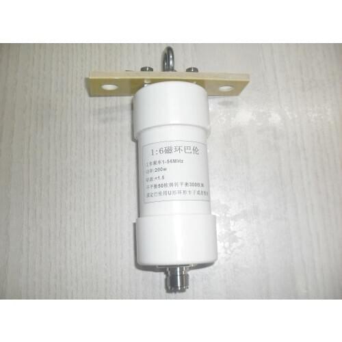 1:6 Balun 200W shortwave antenna for short wave communication from 50 ohm to 300 ohm