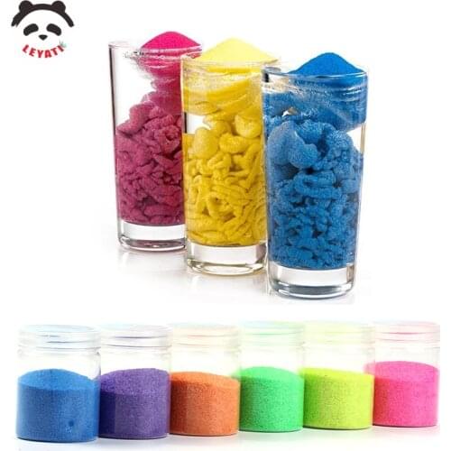 Colorful Magic Not Wet Sand Non-Toxic Repels Water Waterproof Hydrophobic Space Sand Slime Kids Diy Toys for Kids & Adults