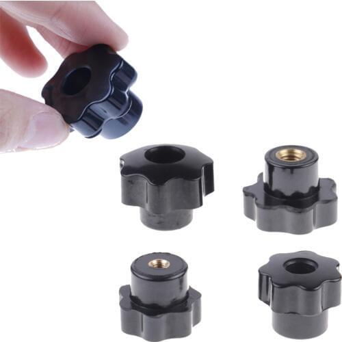 M6/M4/M5/M8 Plastic Carbon Steel Galvanization Male Thread Star Shaped Head Clamping Nuts Knob For Industry Equipment Hot sale
