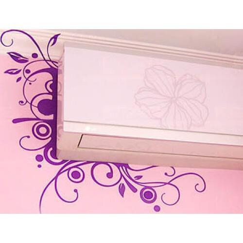 DIY Fashion trend wall stickers ofhead air conditioning flower decoration stickers wall stickers 3001