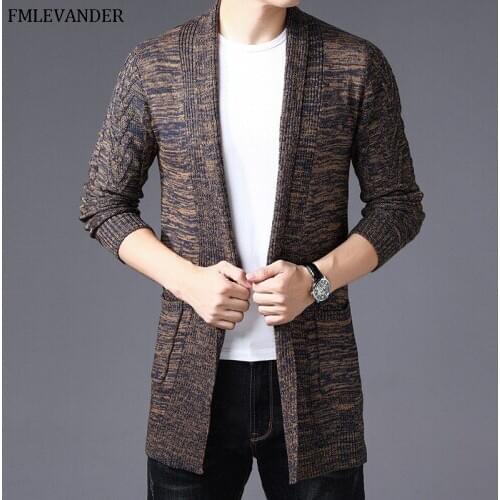 Vetement Homme Stylish Men Knitted Cardigan Slim Fit Long Sleeve Casual Sweater Overcoat Tops M-4XL Cardigan Men
