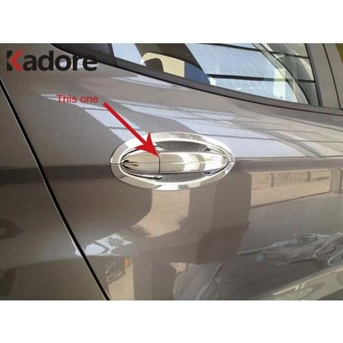For Ford Ecosport 2013 2014 2015 2016 ABS Chrome Side Door Handle Cover Trim Bezel Exterior Accessories Car Sticker Styling