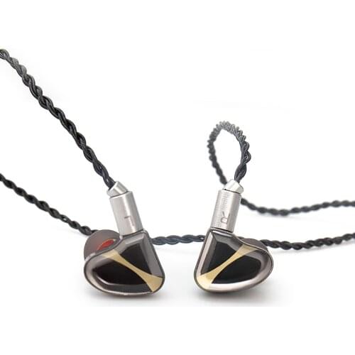 OSTRY KC10 HiFi Audio Double Dynamic(10mm+7mm) driver In-ear Monitor earphone IEM with 2pin 0.78mm Detachable Cable Alloy Cavity