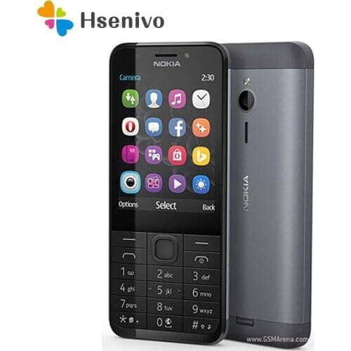 Unlocked Original NOKIA 230 Dual-Sim Version Phone GSM Good Quality Refurbished Mobile Phone& Hebrew Arabic Russian keyboard