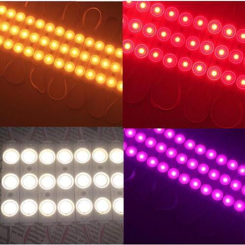 NEW 2835 3LED injection led module 12V with lens Waterproof IP66 ,160 degree 1.5W white,warm white LED sign,shop banner,brighter