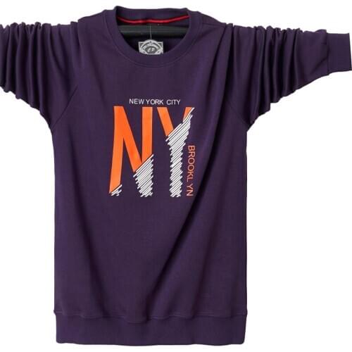 Autumn Men Print New York Sweatshirt Cotton Male Casual Business Polo Pullovers Solid Color High Quality Plus Size M-6XL ,GA472