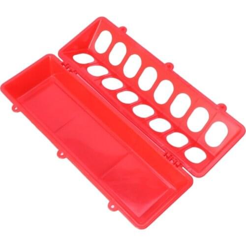 Plastic Flip-Top Bird Poultry Trough Feeding Chicken Animal Farming Tool Case