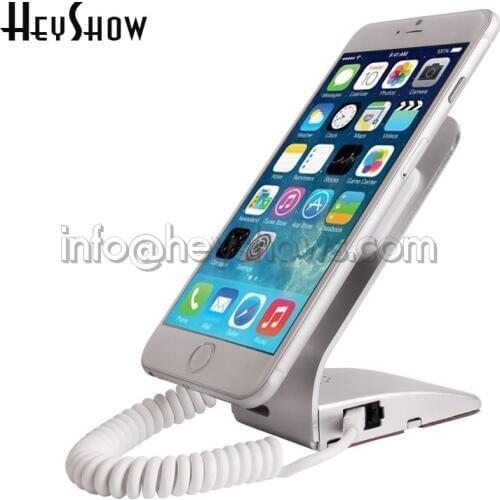 Cell phone Security Display Stand iphone Burglar Alarm Support Metal Anti-theft Holder With Charging Function For Retail Shop