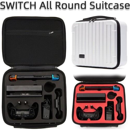 Portable EVA Hard Shell Protective Storage Carrying Bag Big Capacity Zipper Suitcase for Nintend NS Switch Console All Accessory