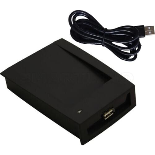 RFID Reader 125KHZ Proximity Card Reader EM4100 USB Proximity Sensor Smart Card Reader No Drive+2pcs EM4100 RFID Card