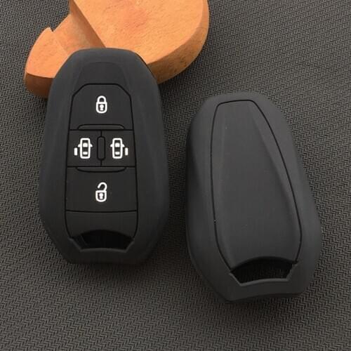 4button silicone car key cover case for Peugeot Traveller Expert for Citroen Jumpy Dispatch SpaceTourer MPV key