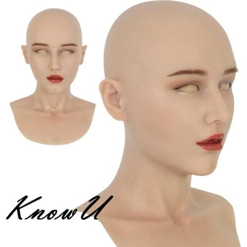 KnowU Cosplay Silicone Headgear Headwear Mask Female Permanent Make Up Transgender