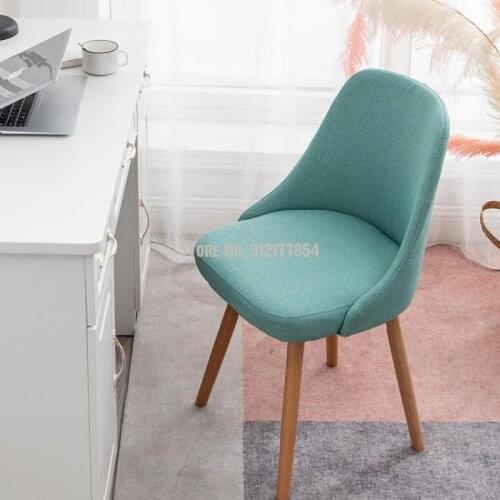 Makeup dressing table stool Nordic simple modern net red ins chair princess girl cute bedroom chair