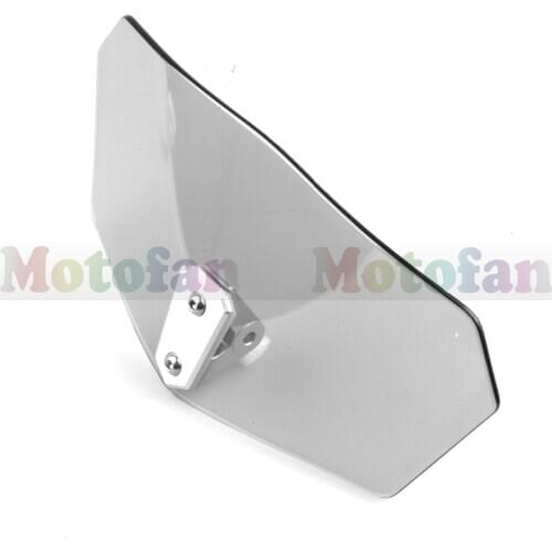 Universal motorcycle windshields motorbike Screen extender Grey for Honda Shadow 2005 750cc Suzuki Volusia 06 victory triumph