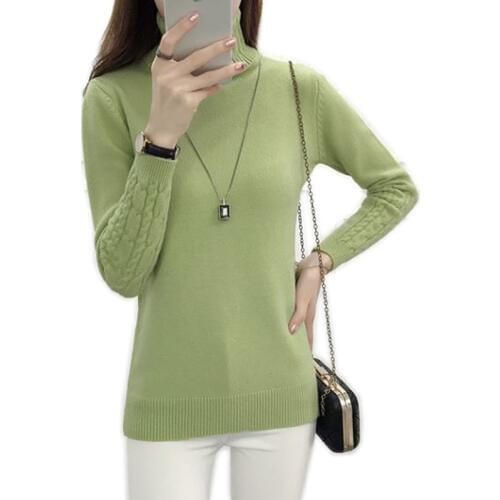 Womens Sweaters 2019 Winter Tops Turtleneck Cashmere Sweater Women Warm Pullover Jumper Knitted Sweater Pull Femme Truien Dames