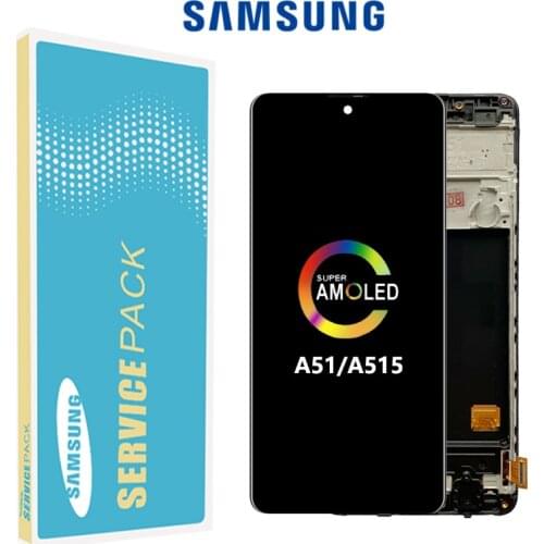 Super Amoled A51 For Samsung Galaxy A51 A515 Lcd Display Touch Screen Digitizer Assembly Parts For Samsung A515 A515FN/DS A515F