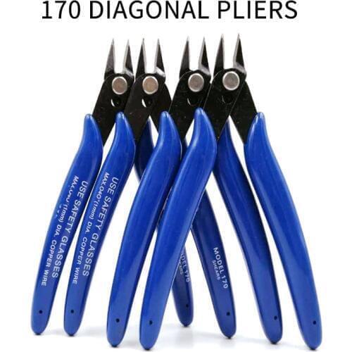 1Pcs 170 Diagonal Pliers Electrical Wire Cable Cutters Cutting Side Snips Flush Pliers Nipper Hand Tools Alicate Wire Stripper