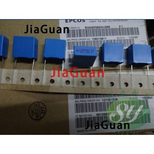 10PCS NEW EPCOS B32522Q8224J 0.22UF 630V PCM15 224/630V p15mm B32522 220NF 0.22uf/630v 220nf u22 224