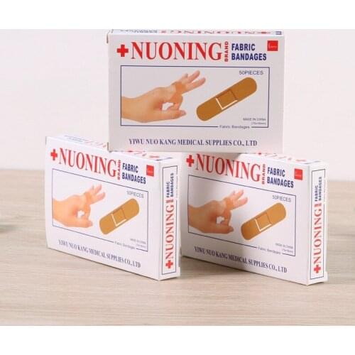100pcs Breathable Waterproof First Aid Bandage Band Aid Hemostasis Adhesive Wound Dressings Paste Medical Gauze Plasters