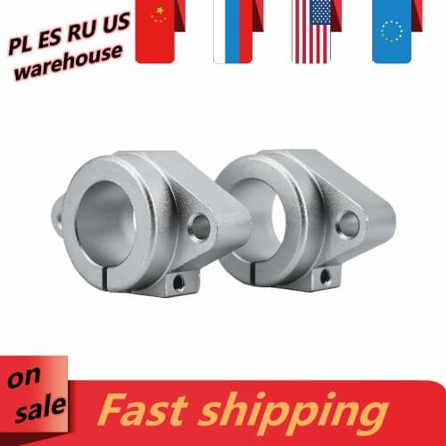 2 pc/lot SHF8 SHF10 SHF12 SHF16 SHF20 SHF25 SHF30 SHF35 linear shaft rail shaft Side Blocks support bearing for CNC 3D printer