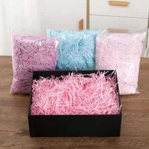 200g/500g DIYpaper raffia color shredded crepe paper candy gift box filling material home decoration birthday holiday decoration