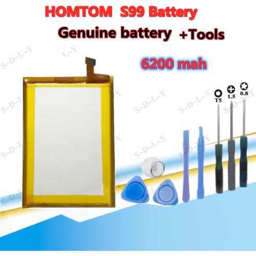 100% New Original homtom S99 Battery 6200 mAh for HOMTOM S99 Smart Phone