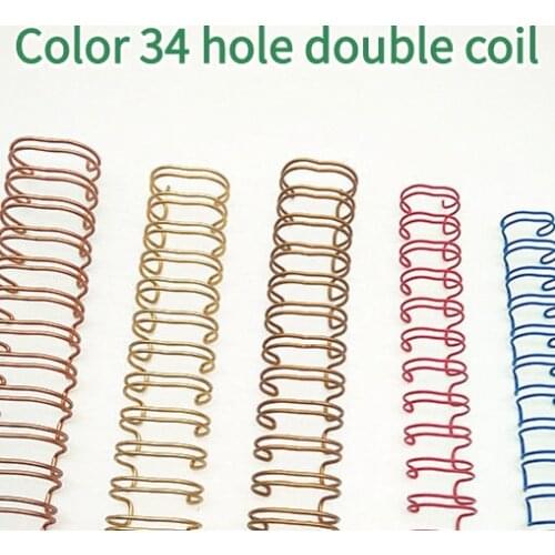 3:1 Metal YO Double Coil Calendar Binding Coil Notebook Spring Book Ring Wire O Binding A4 Binders Double Wire Binding