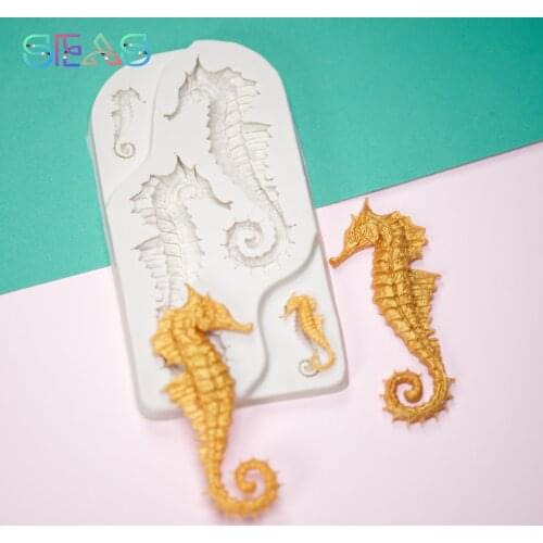 Hippocampus Biscuit Mould Chocolate Fondant Mould Cake Decoration Mould Pastry Tools Accessories Resin Creativity Pastry