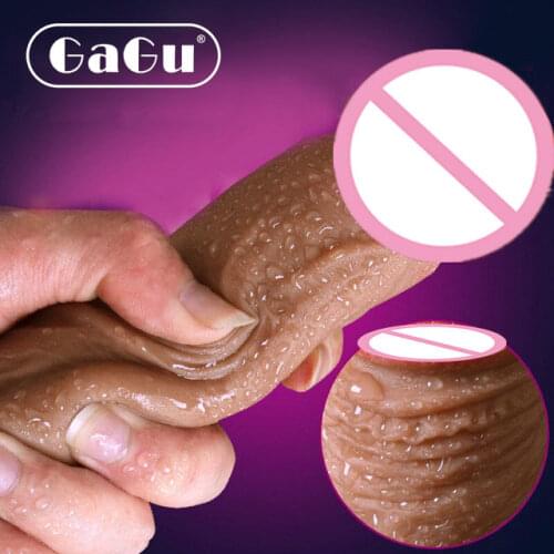 GaGu Super Soft Silicone Dildo Realistic Suction Cup Dildo Male Artificial Penis Dick Female Masturbator Adult Sex Toy For Women