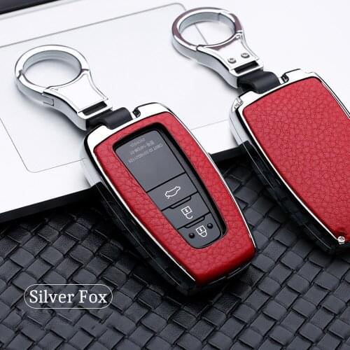 Smart key chain Pad FOB For Toyota Camry 2018 2017 Aygo RAV4 Corolla 2018 CHR/C-HR Prius Car key Bag wallet Shell Accessories