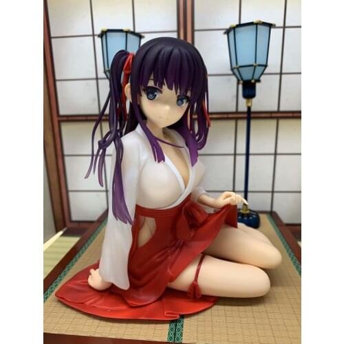 Anime Skytube Material Comic Misaki Kurehito kimono Sitting Ver. Sexy Girl Action Figure PVC Toys