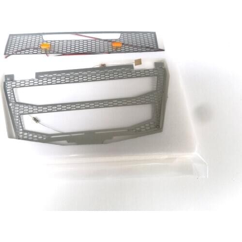 Intake Hood High Quality Cover with Indicator Lights for Tamiya 1/14 f16 56360 Volvo Truck Modification Kit