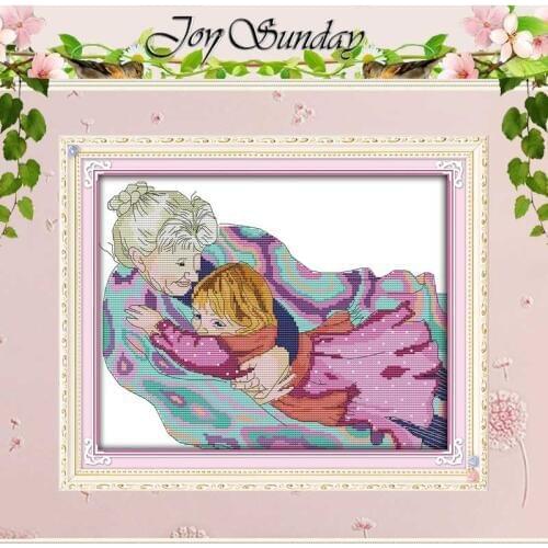 Embrace girl counted Cross Stitch 11CT 14CT Cross Stitch Set Wholesale DIY Chinese Cross-stitch Kit Embroidery Needlework