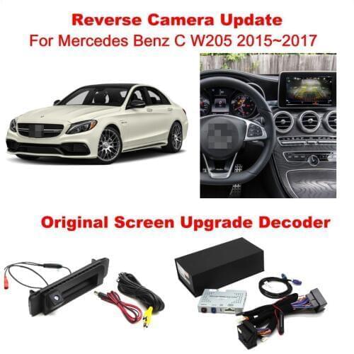 Original Screen Update System For Mercedes Benz C W205 2015-2017/Reversing Track Image+Rear Camera/Digital Decoder