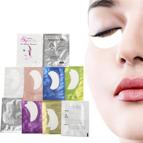 50pair Wholesale Hydrogel Gel Eye Patches for Eyelash Extension Eyepads Eyelash patch Lashes Extension Mask Eyepad Makeup