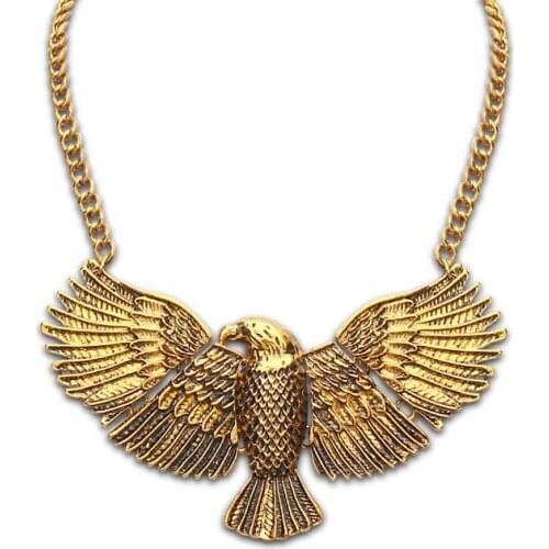 Retro Punk Eagle Pendant Women Necklace Fashion Jewelry Stong Statement Necklace Vintage Accessories