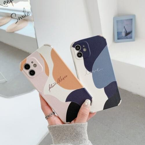 Rectangle Phone Case For iPhone 12 11 Pro Max X XS MAX XR SE 2020 7 8 6 6S Plus Liquid Silicone Back Funda Soft Protect Cover