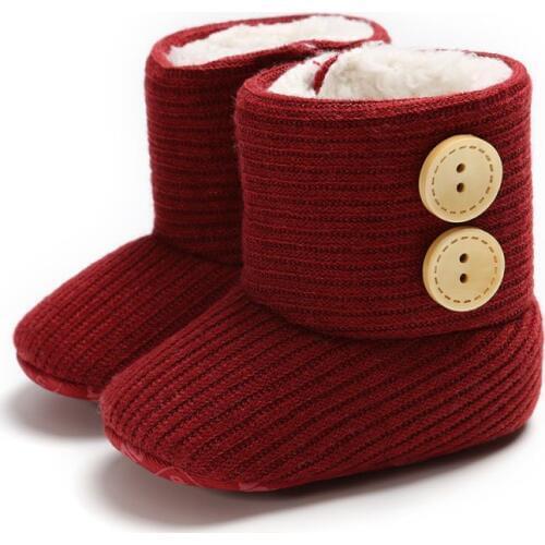 By Boots Warm Newborn Baby Girls Princess Winter Boots First Walkers Anti-slip Infant Toddler Child Girl Footwear Shoes