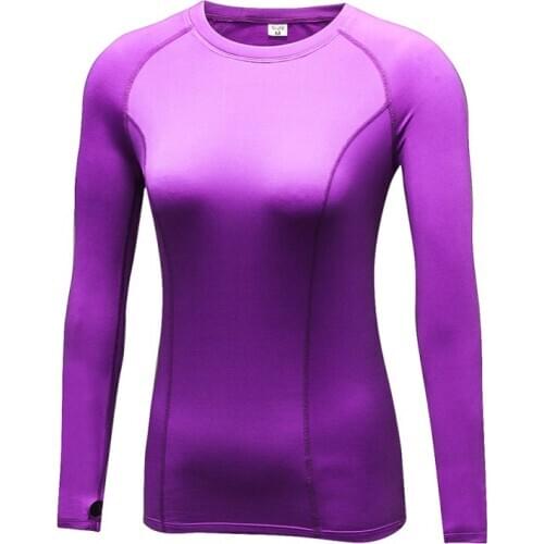 Gymnastic Yoga Cycling Sports Top Fast Dry Women Compression Base Layer Tight Tee Shirt Running T-Shirts 2021