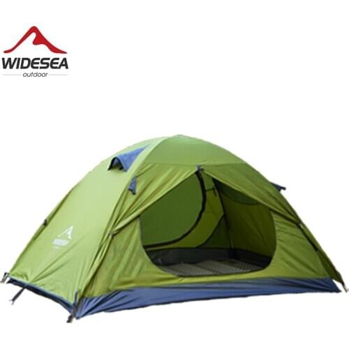 Widesea Camping Tent Travel Waterproof Tourist Tent 2 Person Winter Tent Double Layer Gazebo Outdoor Backpacking Trekking