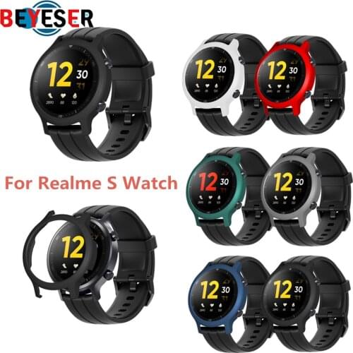 Protective Case For Realme Watch S Strap Smart watch Cover PC Bumper Plastic Protector Replacement Watch Shell Hard Frame