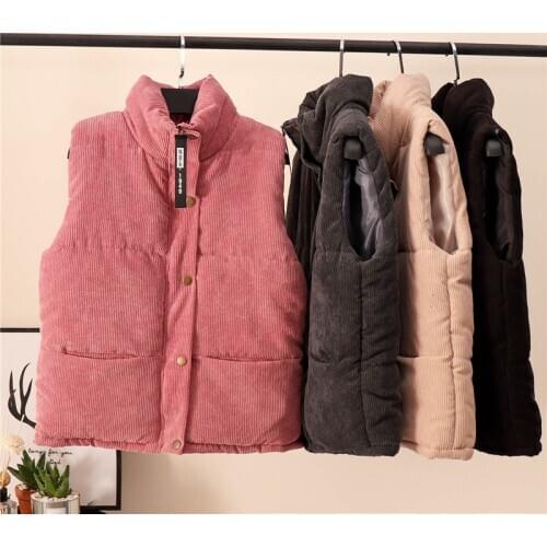 Жилет женский vest gilet femme woman jacket women winter thick femme veste autumn all-match warm streetwear dropshipping coat