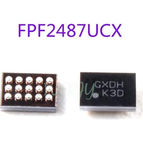 10pcs/lot New Original FPF2487UCX Top mark GX GXB 15pin charging Charger ic For samsung J730F G570 G610