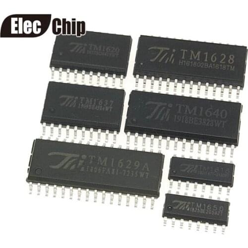10PCS TM1628A TM1638 TM1640 TM1668 TM1650 TM1617 TM1616 TM1620 TM1637 TM1629A TM1629B SMD LED digital tube display driver IC
