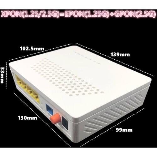 1GE+3FE ONU EPON 1.25G GPON 2.5G XPON(1.25g/2.5g)ONU with FTTH NETWORK onu wifi modem 10/100/1000M RJ45 FOR OLT switch