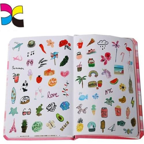 2019 sticker book printing journal agenda pocket customized printing